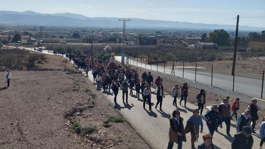 La romería reúne cada año a cientos de vecinos y visitantes y es un día de fiesta en la pedanía. | A.L.