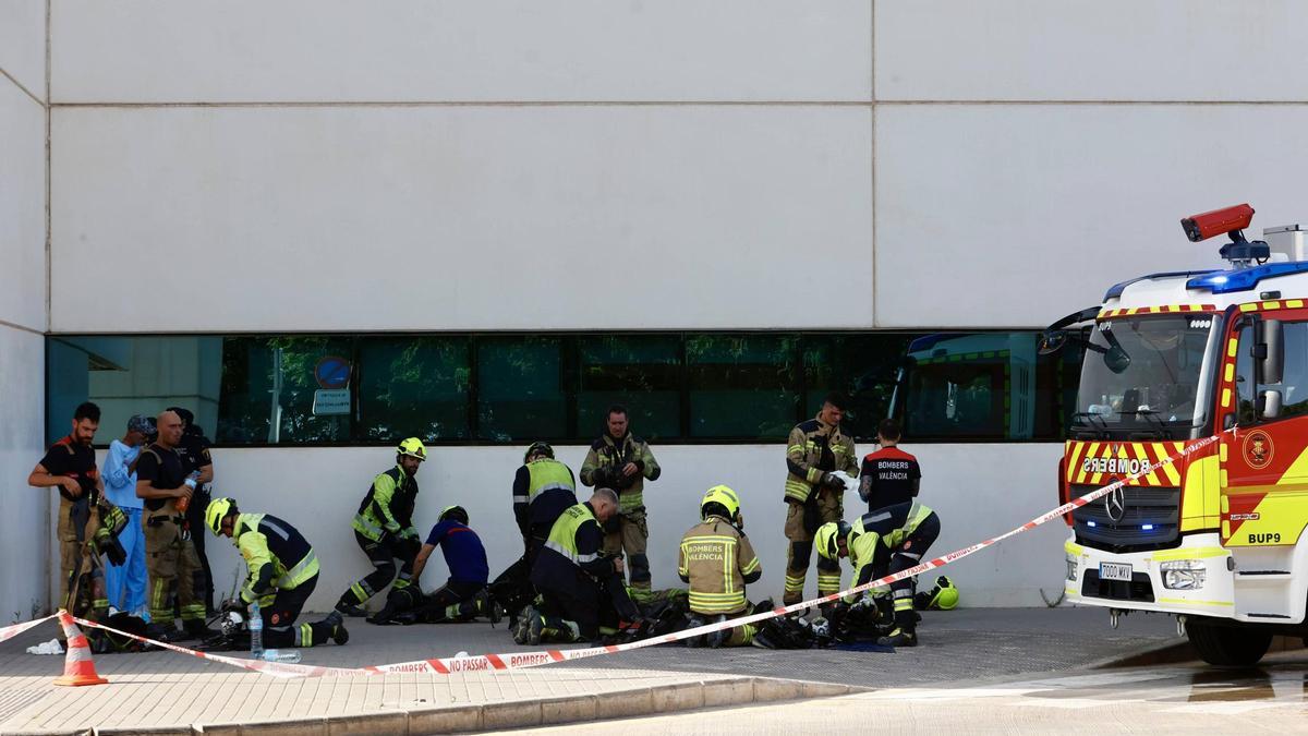 Los bomberos de València en una imagen de archivo