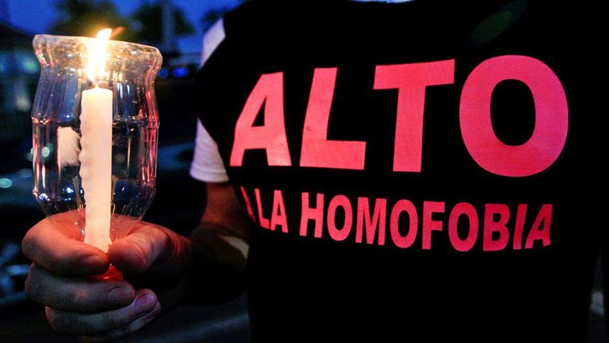 Imagen de archivo de una protesta contra la homofobia.