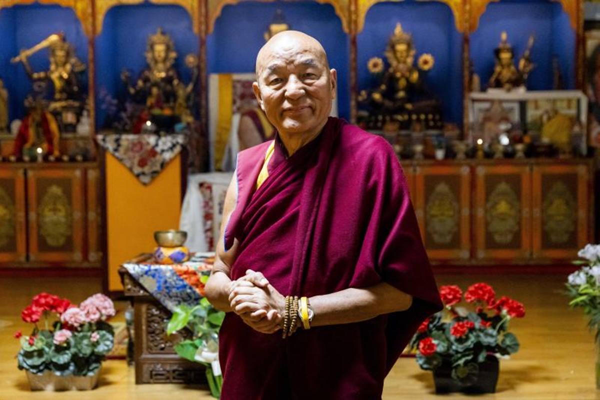 Thubten Wangchen, en la sede del centro tibetano en Barcelona.