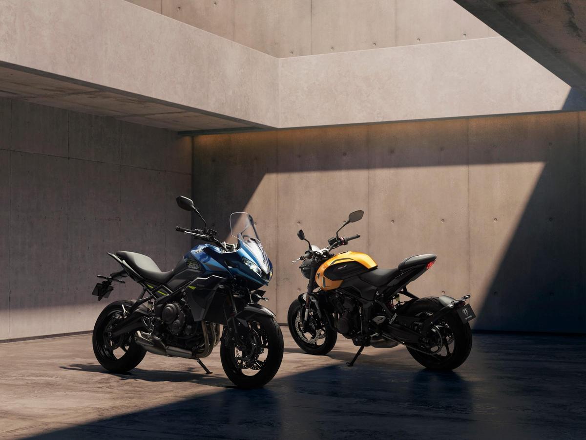 Triumph Tiger Sport 660 y Triumph Trident 660