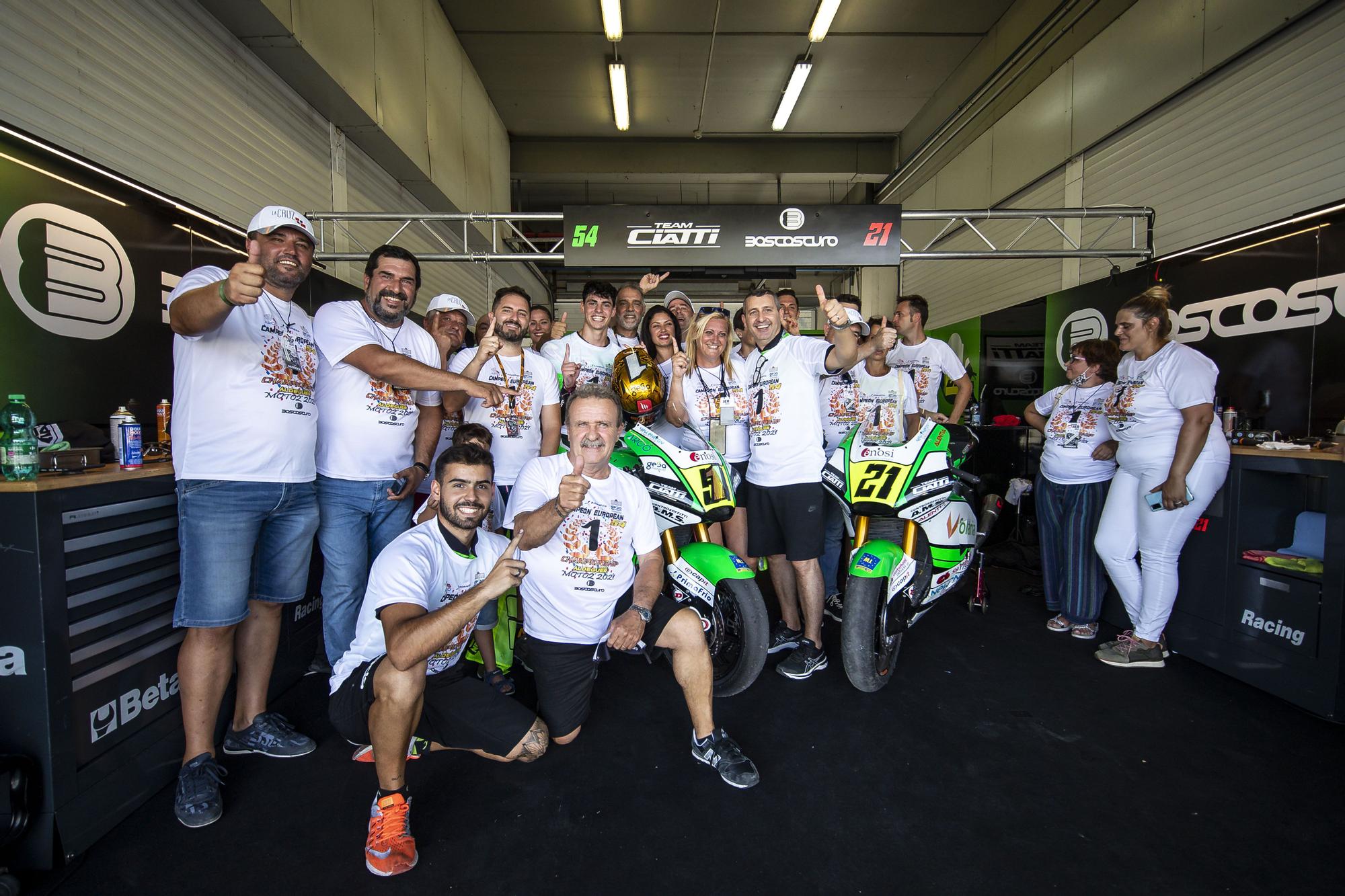 Fermín Aldeguer, campeón de Europa de Moto2 de la mano de Héctor Faubel