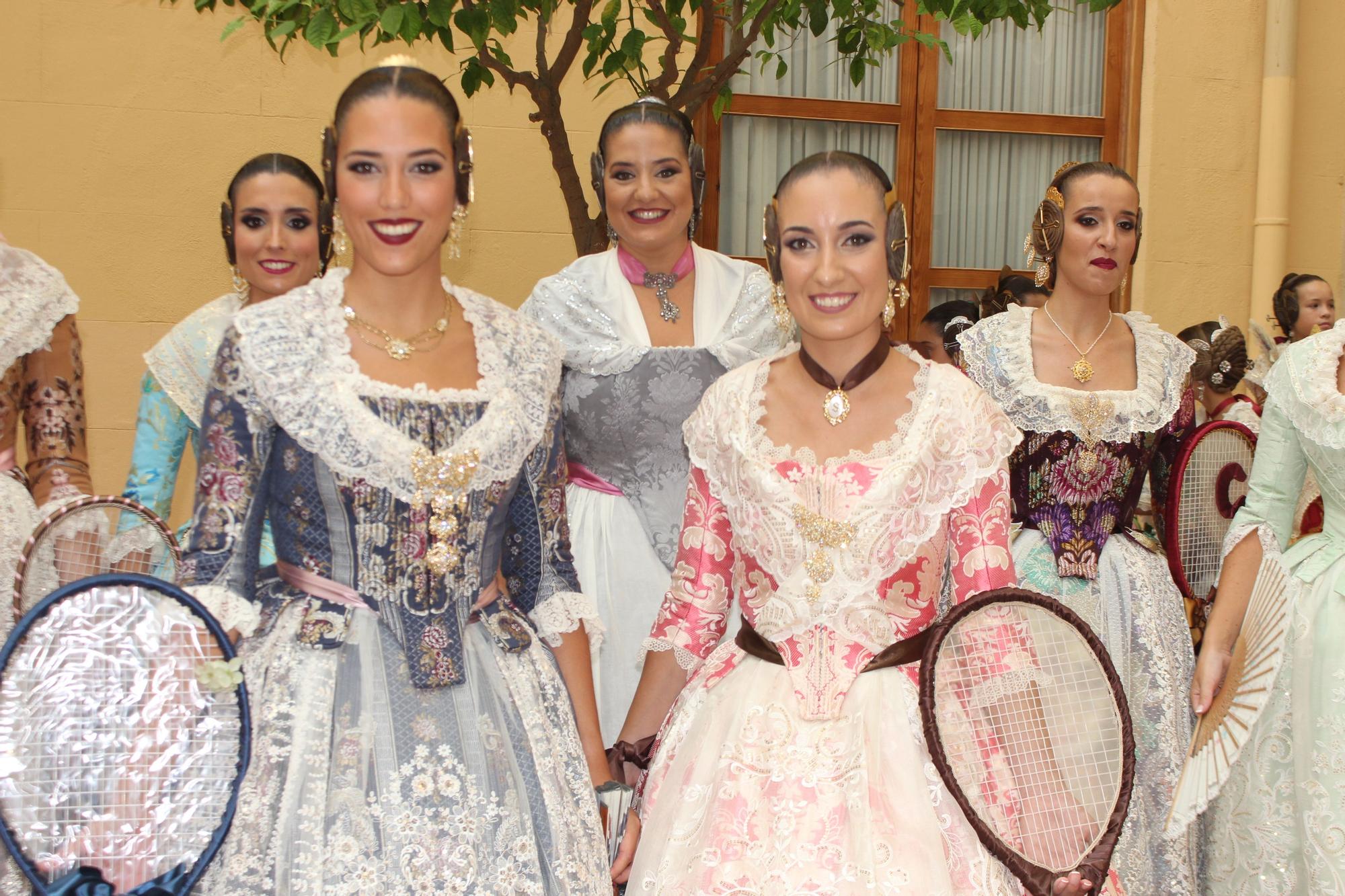 Las candidatas a falleras mayores de València, en la Batalla de Flores