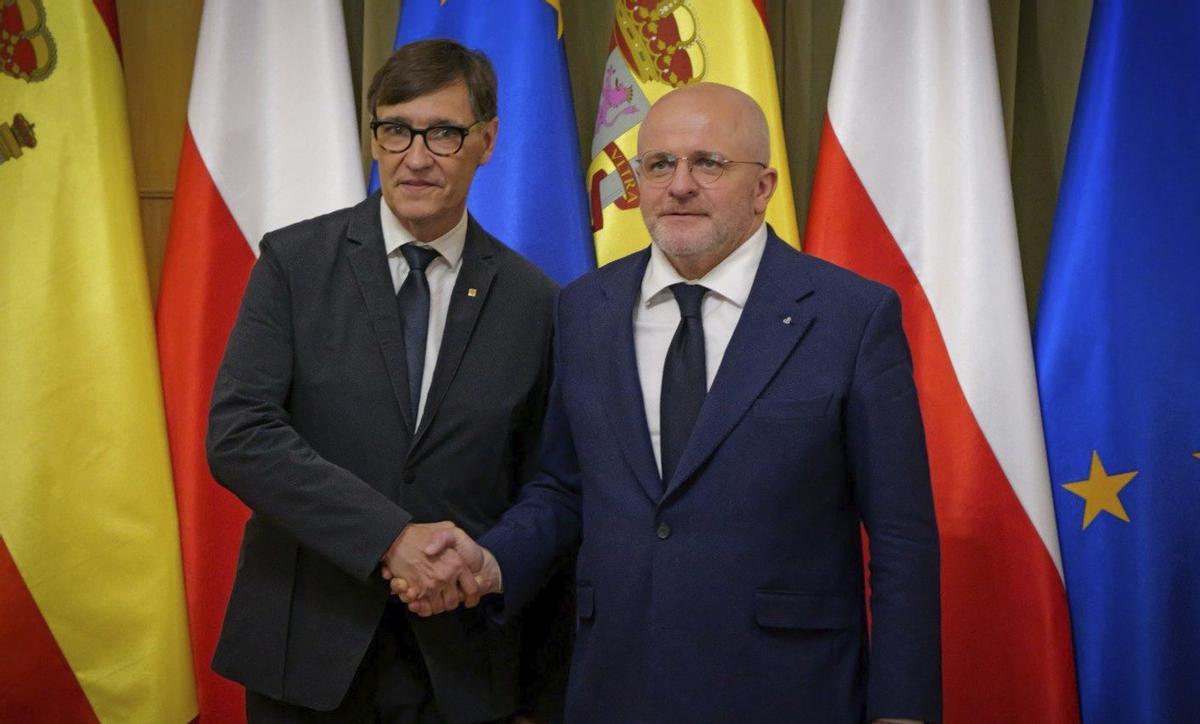 Illa diu a Polònia que a Ucraïna es juguen els valors europeus