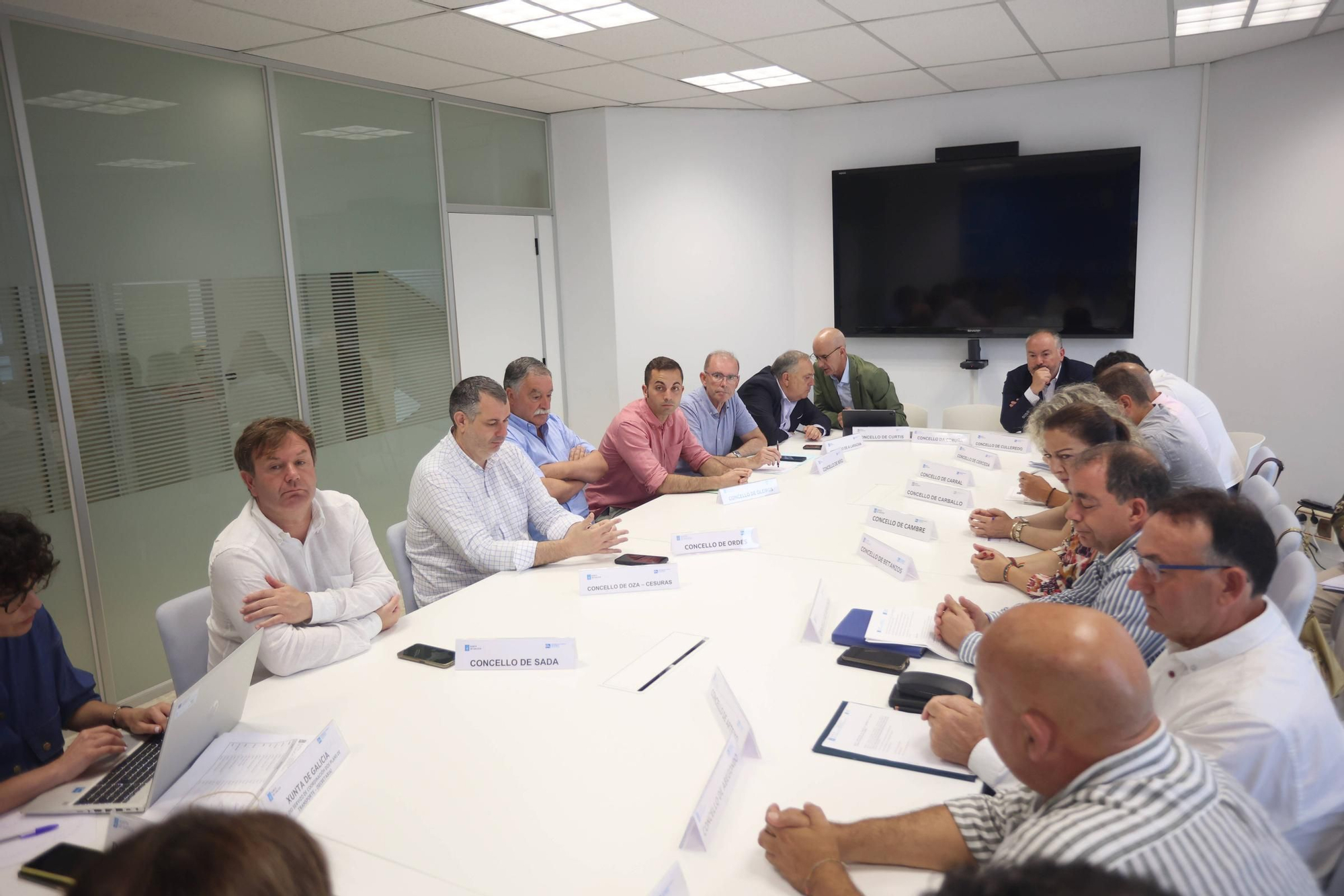 Reunión en A Coruña de la comisión de seguimiento del Área de Transporte Metropolitano
