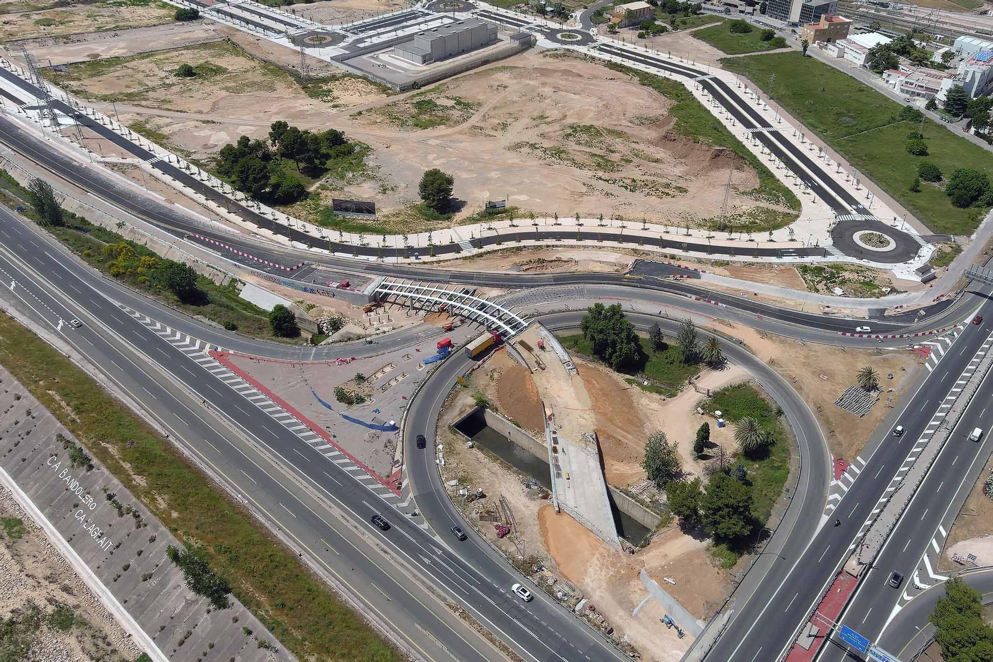 El nuevo acceso a València desde la Pista de Silla