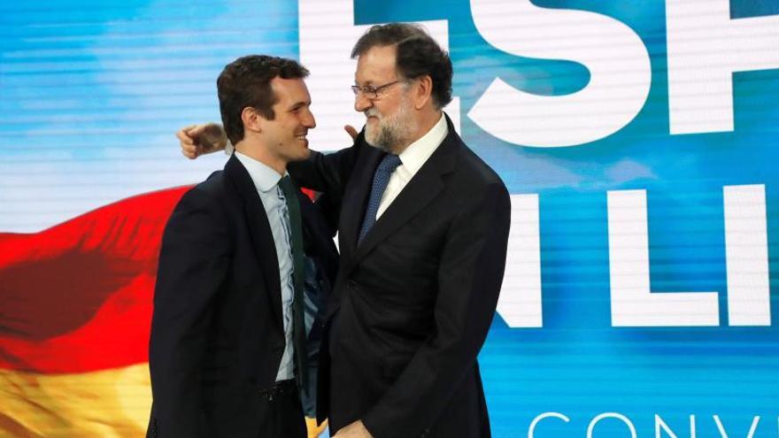 Rajoy y Casado en la Convención Nacional del PP