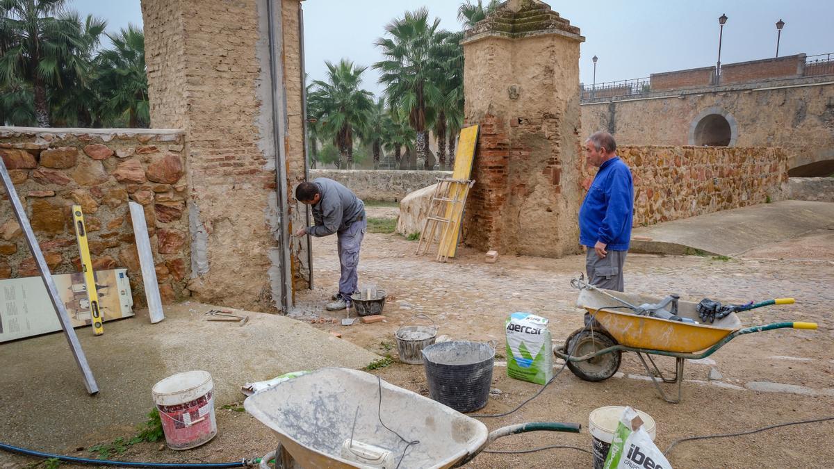 Obras en el interior.