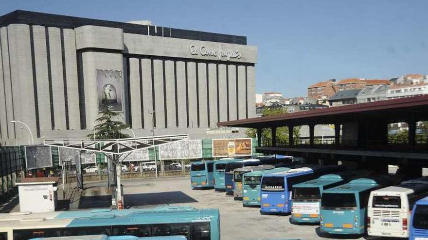 La estación de buses, sobre el mapa