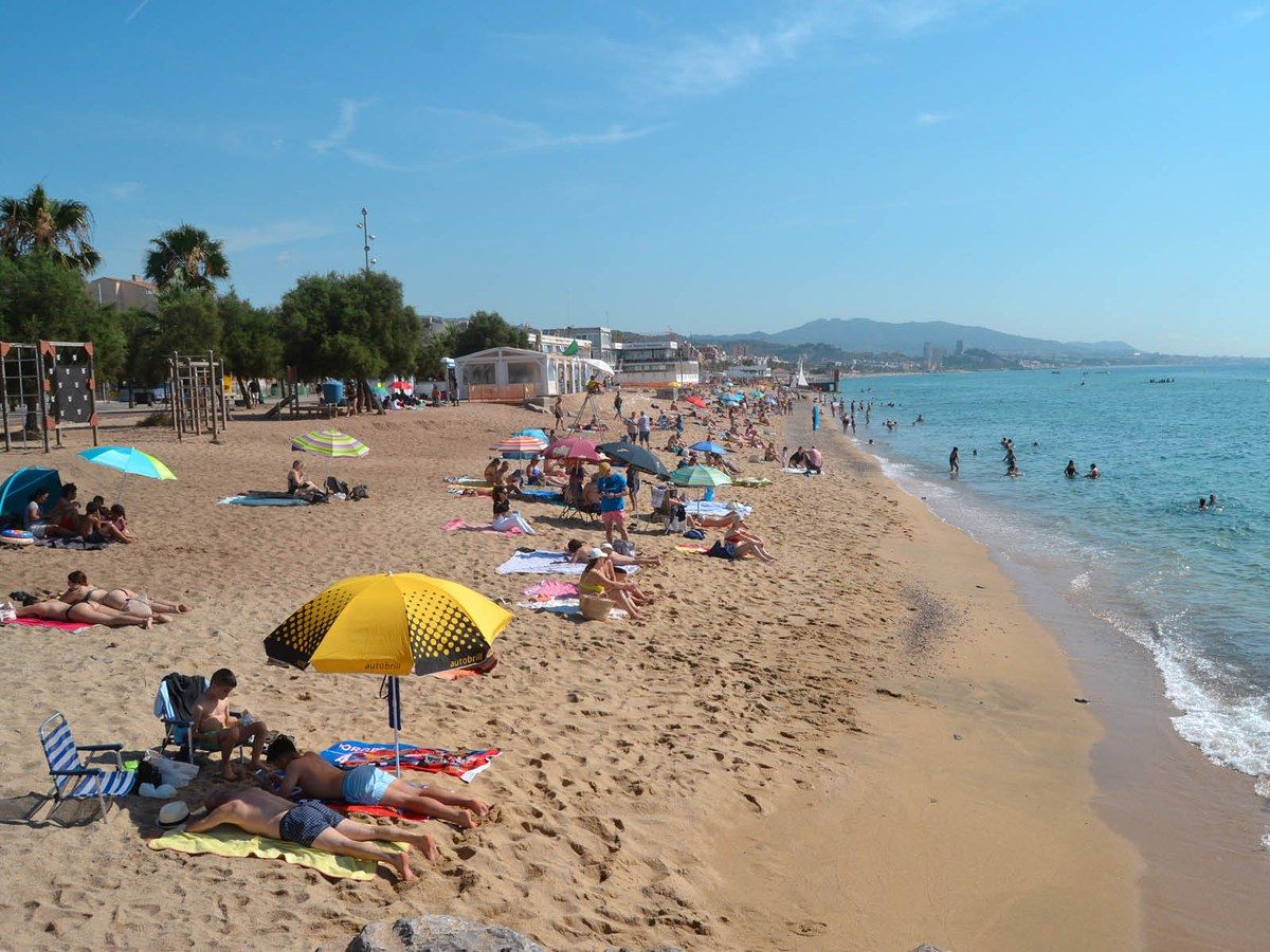 Playa de la Estación de Badalona, en una fotografía de archivo del Ayuntamiento.