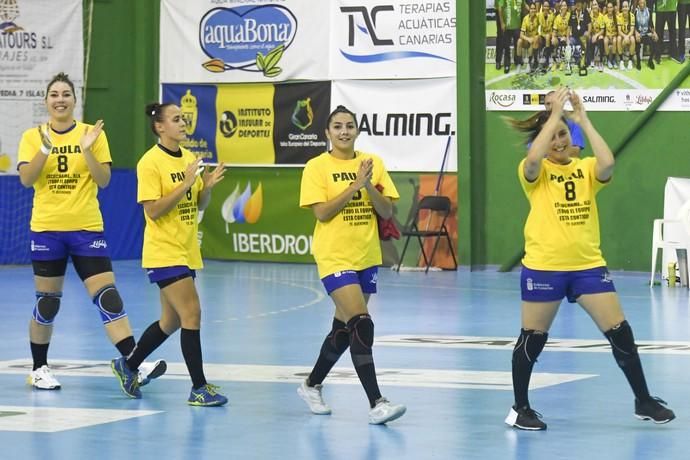 26-02-20 DEPORTES. PABELLON DE LAS REMUDAS. BARRIO DE LAS REMUDAS. TELDE. Partido de balonmano femenino entre el Remudas Rocasa y el Guardés disputado en Pabelloon Antonio Moreno del barrio teldense de Las Remudas.    Fotos: Juan Castro.  | 26/02/2020 | Fotógrafo: Juan Carlos Castro