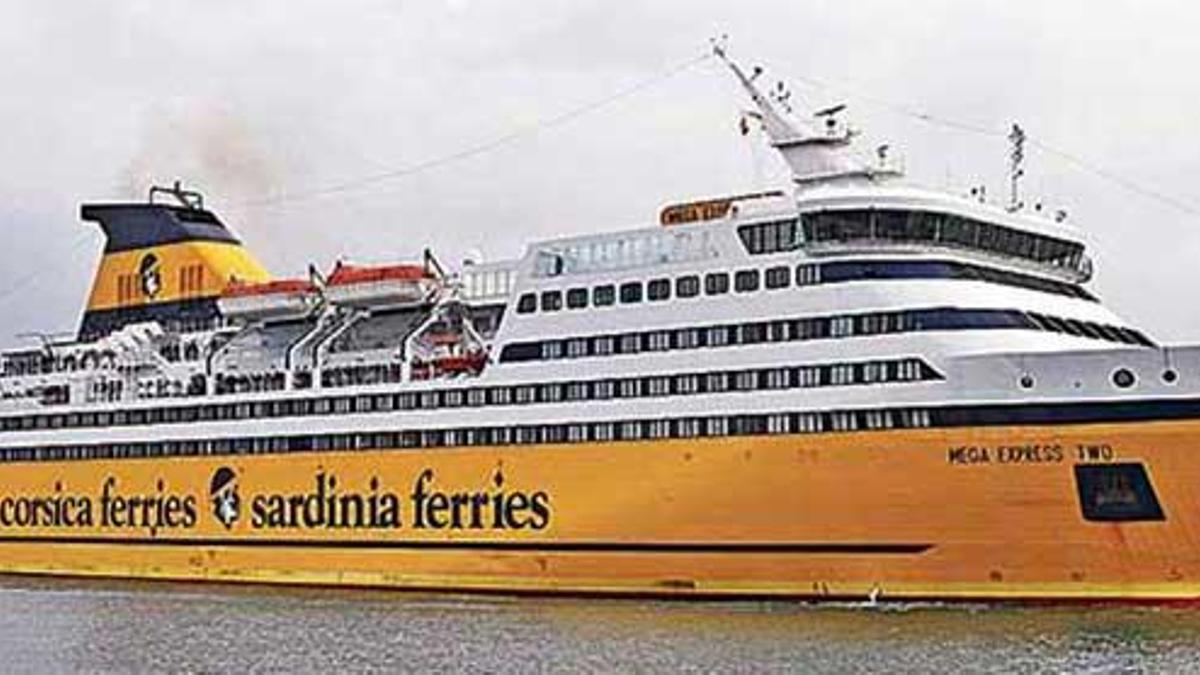 Imagen del barco de Corsica Ferries que realiza la ruta entre Alcúdia y Toulon.