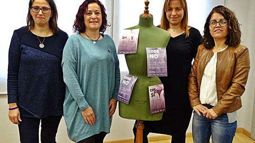 Presentació de la campanya del 8 de març, ahir al Consell Comarcal