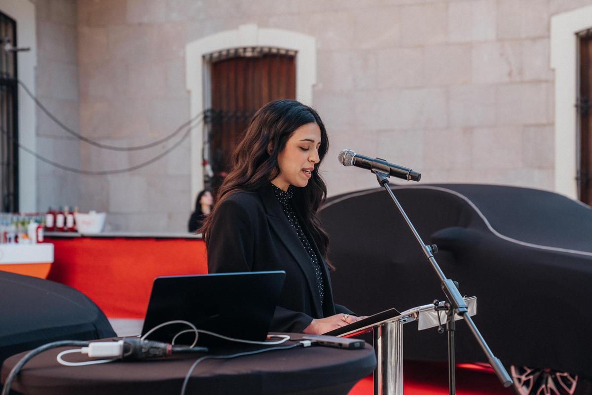 Florencia Ramirez, Directora de Ventas de Audi Motor Pacífico Levante, durante su discurso.