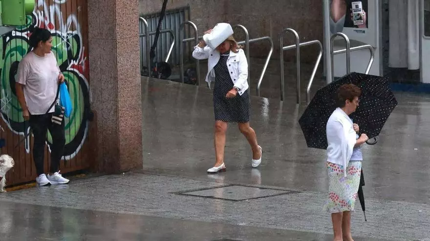 La lluvia regresa a las Rías Baixas después de intensos días de calor