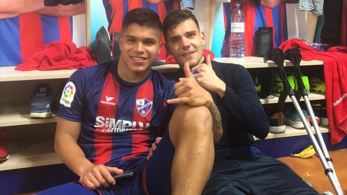 'Cucho' Hernández junto a Gallar