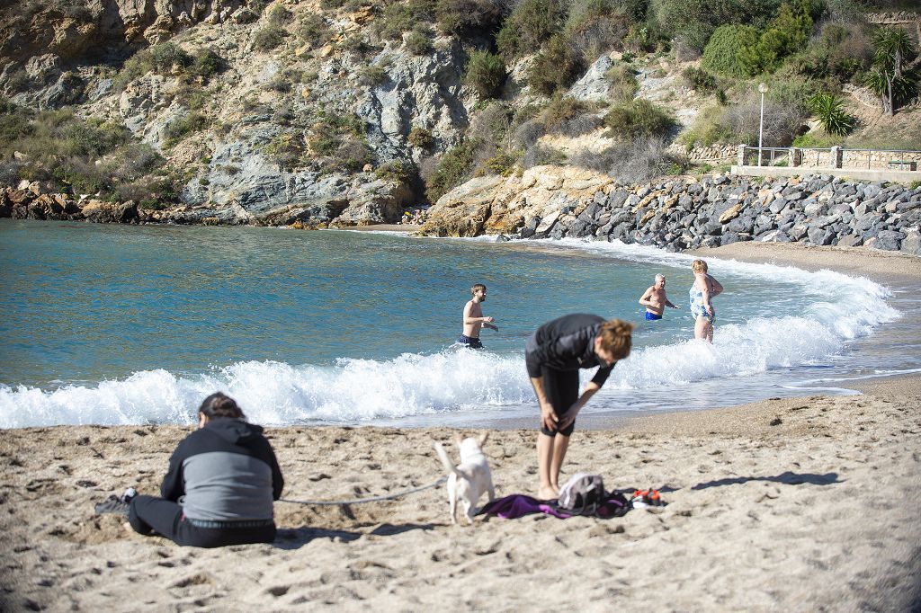 Playa de la Cortina en Navidad