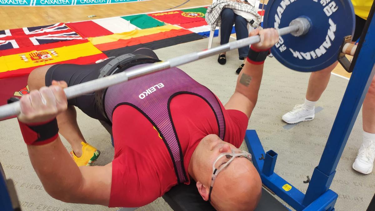 El deportista afincado en Gandia, en acción