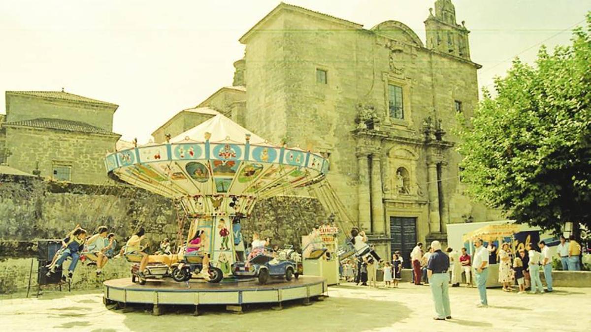 Imagen tomada durante las fiestas del barrio de Conxo en septiembre de 1996