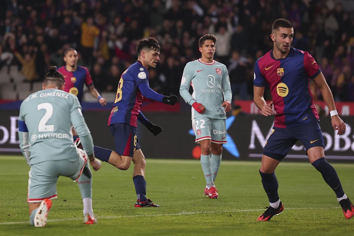 Pedri fue el mejor del Barça ante el Atlético de Madrid