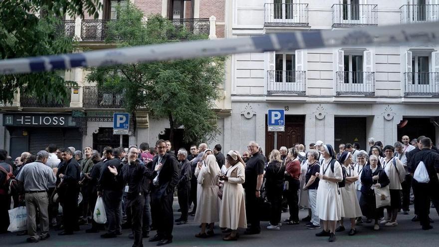 Todo listo en Cibeles para la Santa Misa del papa