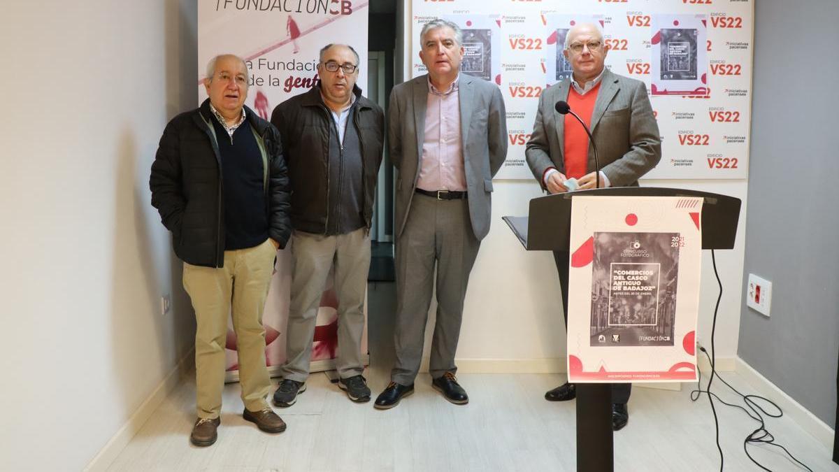 José María Ballester, Paco Medrano, Emilio Jiménez y Félix Retamar, ayer.