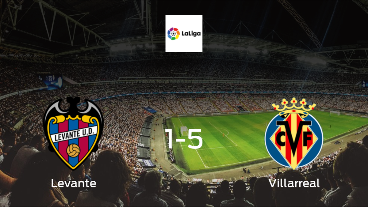 Depleted Levante stunned by Villarreal, in a 5-1 defeat at the Ciutat de Valencia