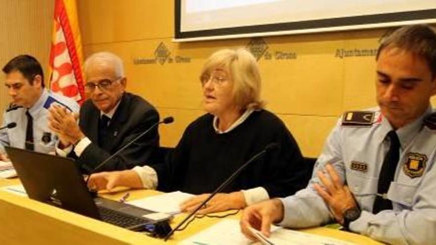 El cap de la Policia Municipal, els regidors de Seguretat i Salut i el cap de l&#039;ABP.