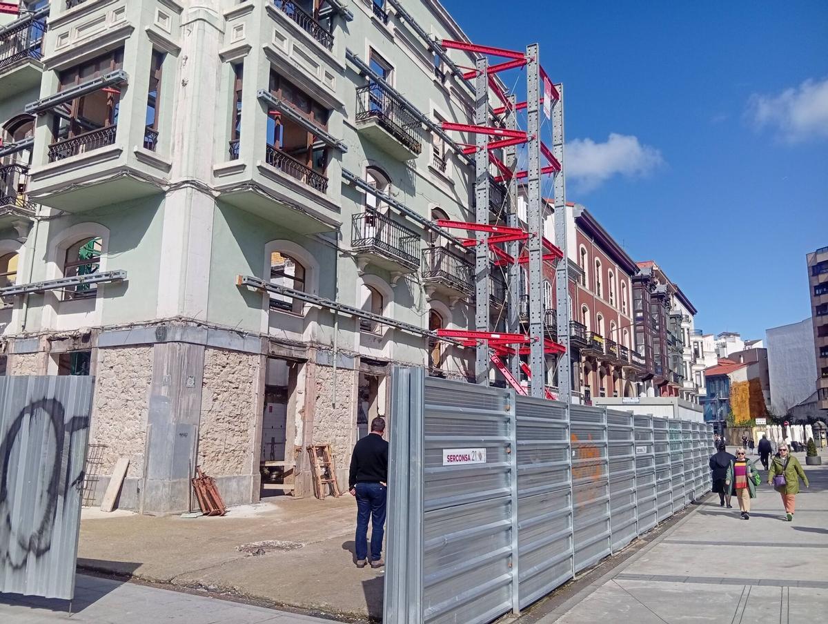 Avance de las obras en el Café Colón.