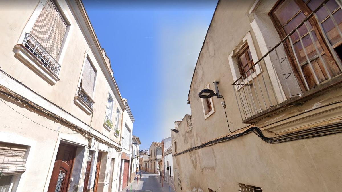 Calle del Cristo, en el barrio del Alter de Torrent.