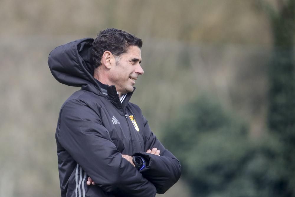 Entrenamiento del Real Oviedo en El Requexón