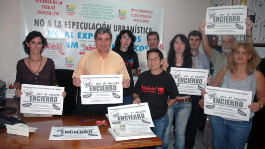 Encierrro de los concejales de IU en Vélez