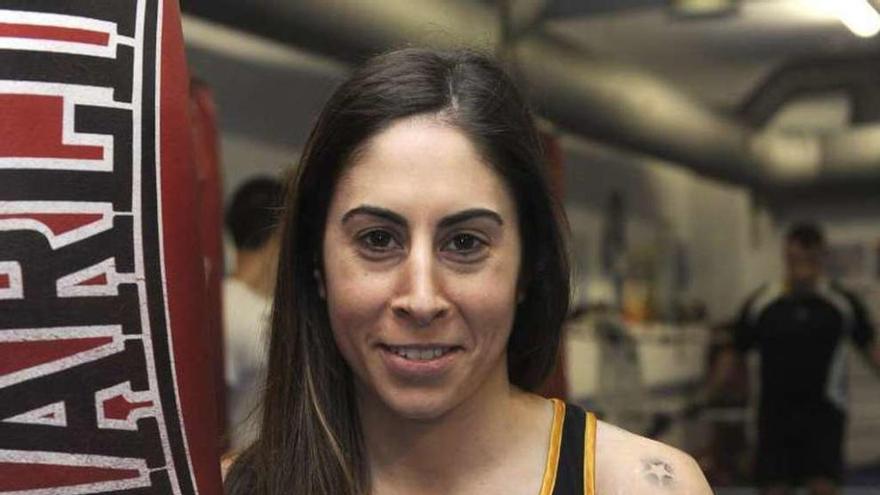 Marta Brañas, en el gimnasio de A Sardiñeira, donde entrena.