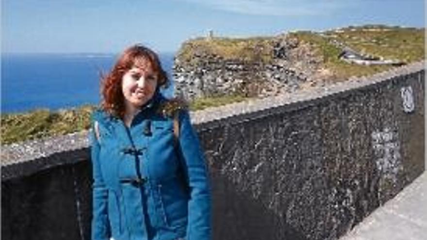 La blanenca Alícia González durant un viatge a Irlanda aquest abril.