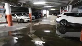 Nuevas inundaciones en el parking de la Bassa de Xàtiva