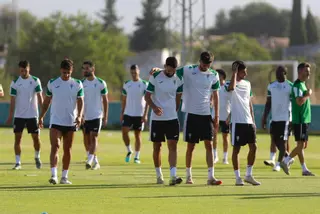 El primer entrenamiento de la pretemporada del Córdoba CF
