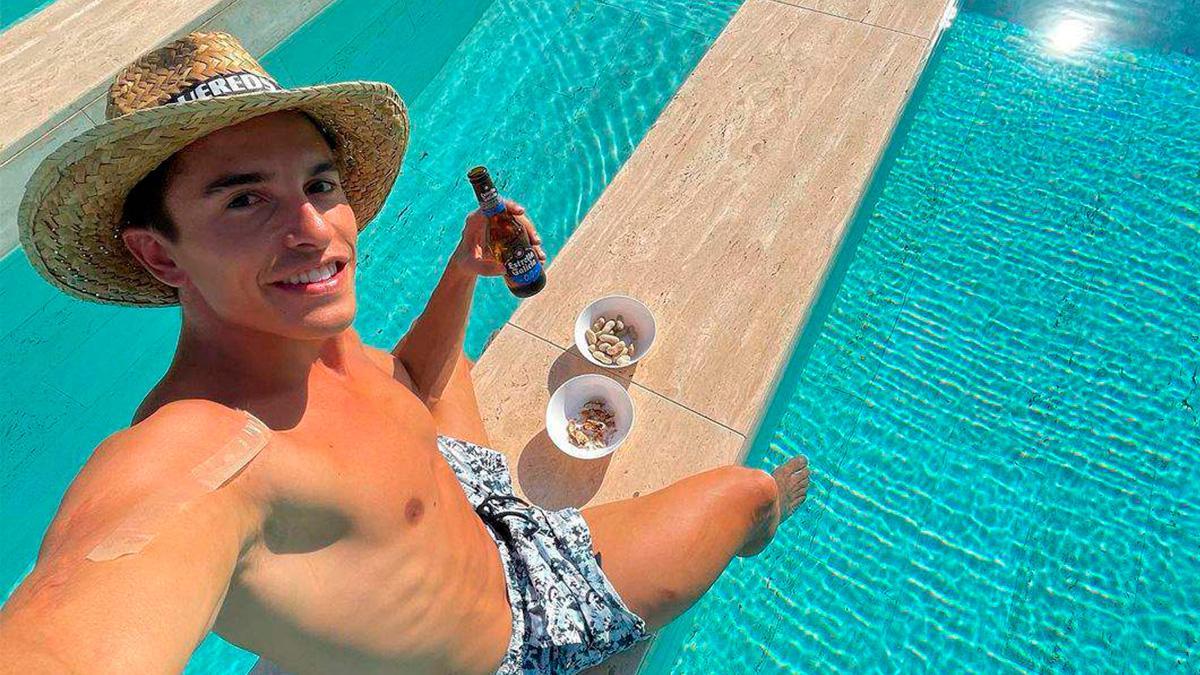 Marc Márquez en su mansión de Pozuelo