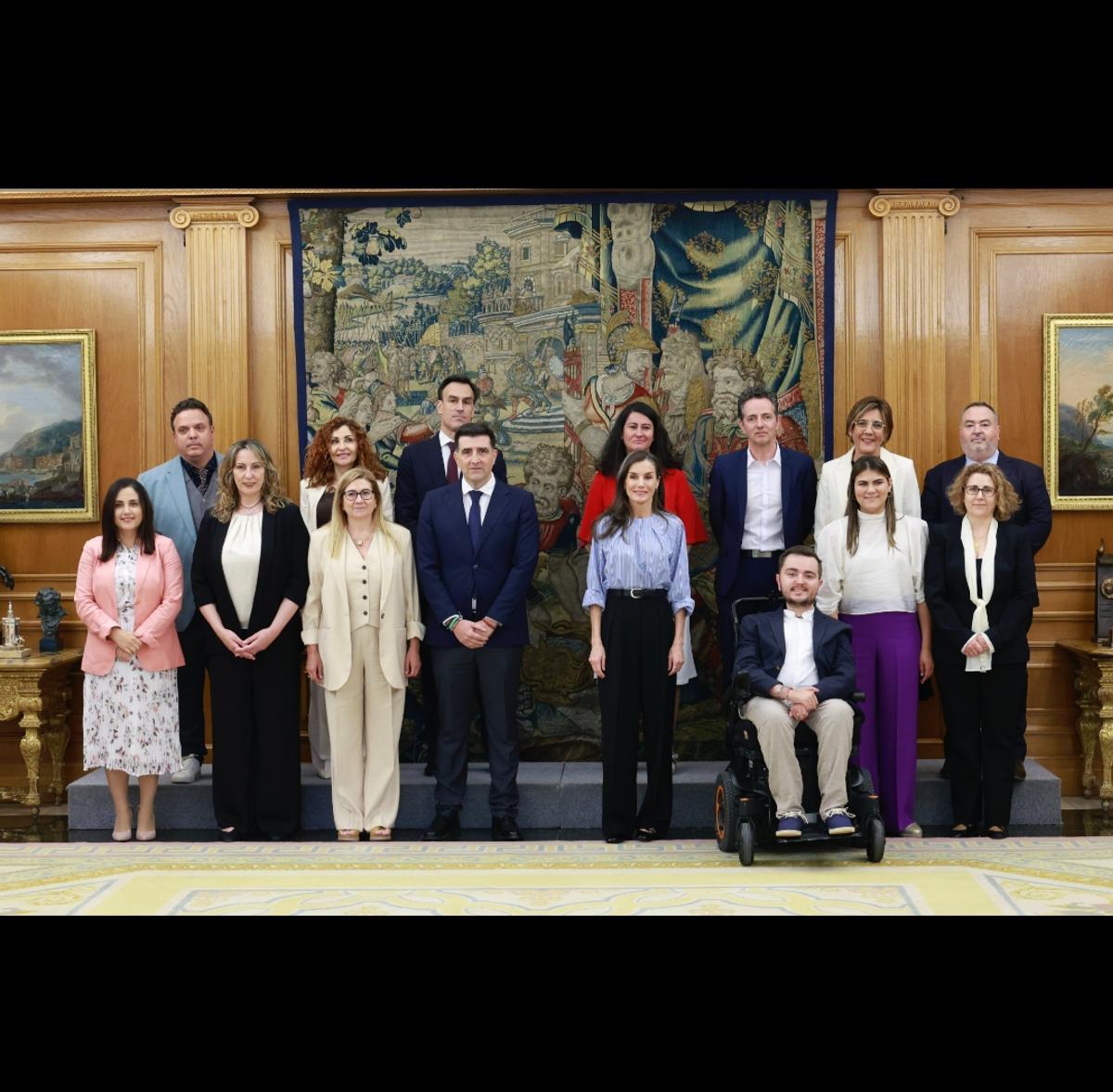 Encuentro con la reina Letizia en el Pacio de la Zarzuela
