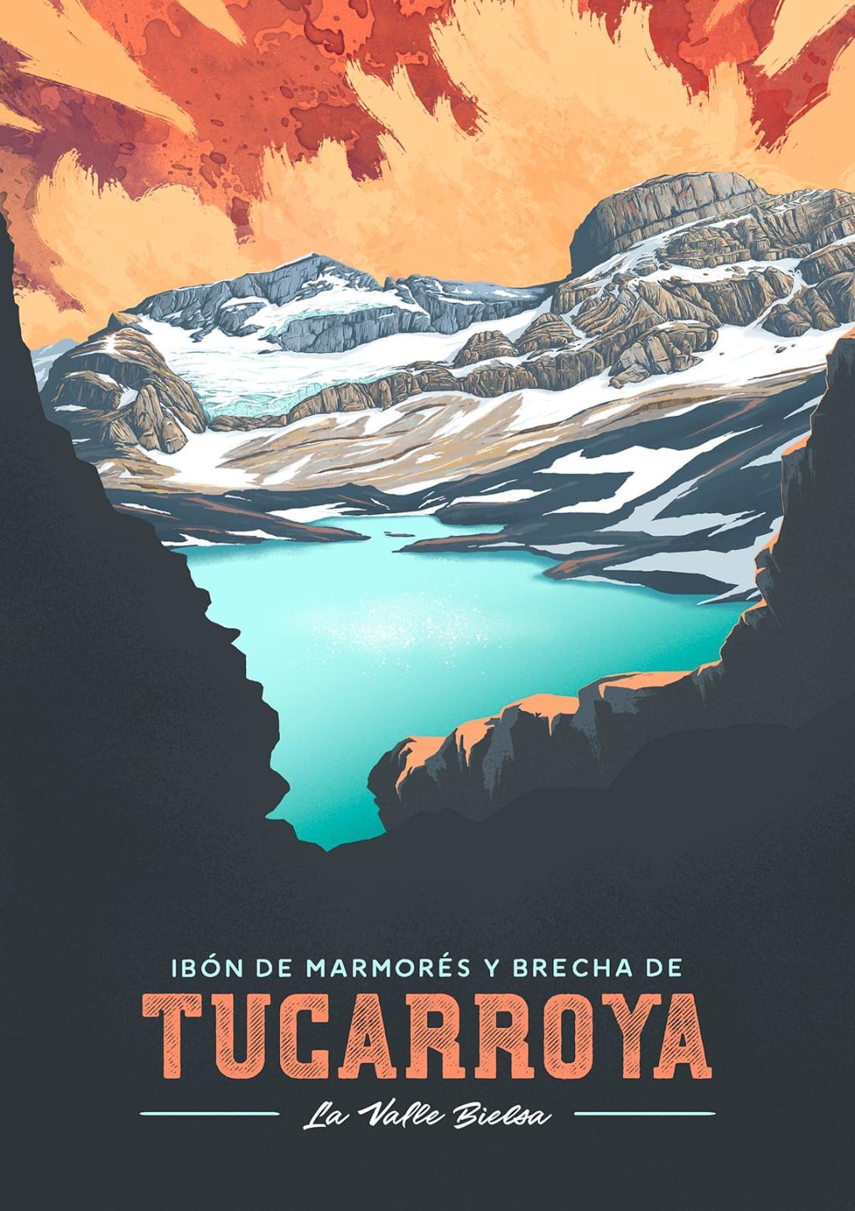 Las láminas de Anayet y Tucarroya entran en la colección de 19 carteles que reproducen el aire ‘retro’ de los diseños franceses.