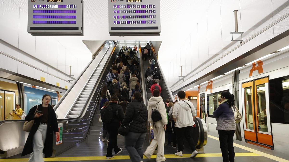 Escasa incidencia en la primera jornada de huelga en el TRAM