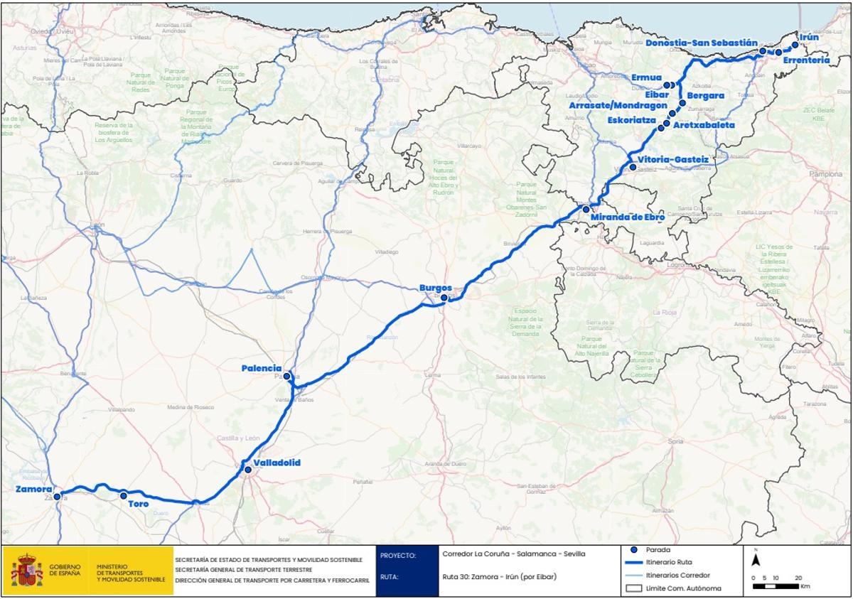 Ruta Zamora-Irún por Eibar