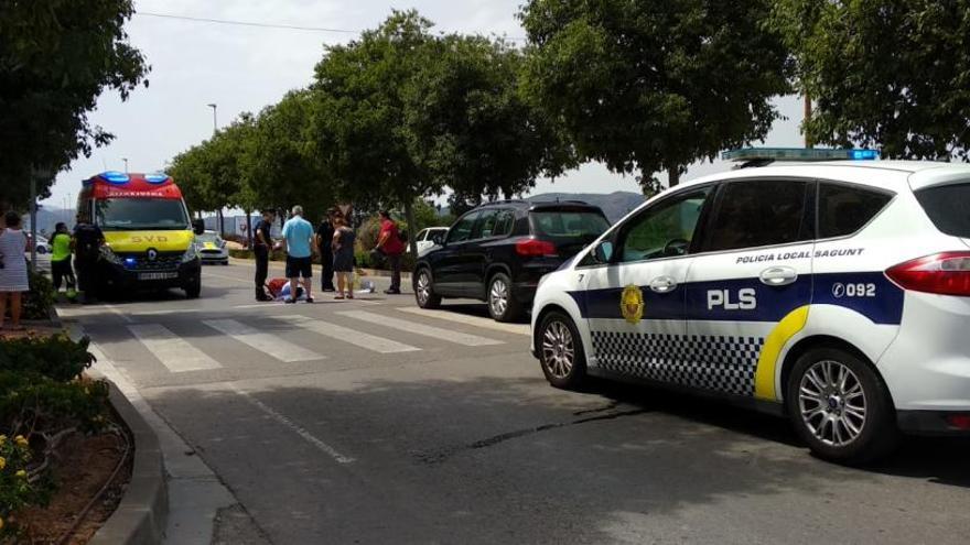 Dos personas resultan heridas en un atropello en Sagunt