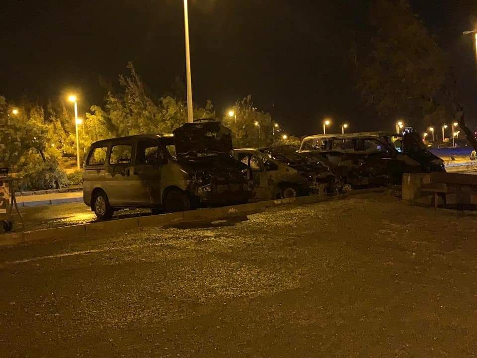 Incendio de coches en Pozo Izquierdo