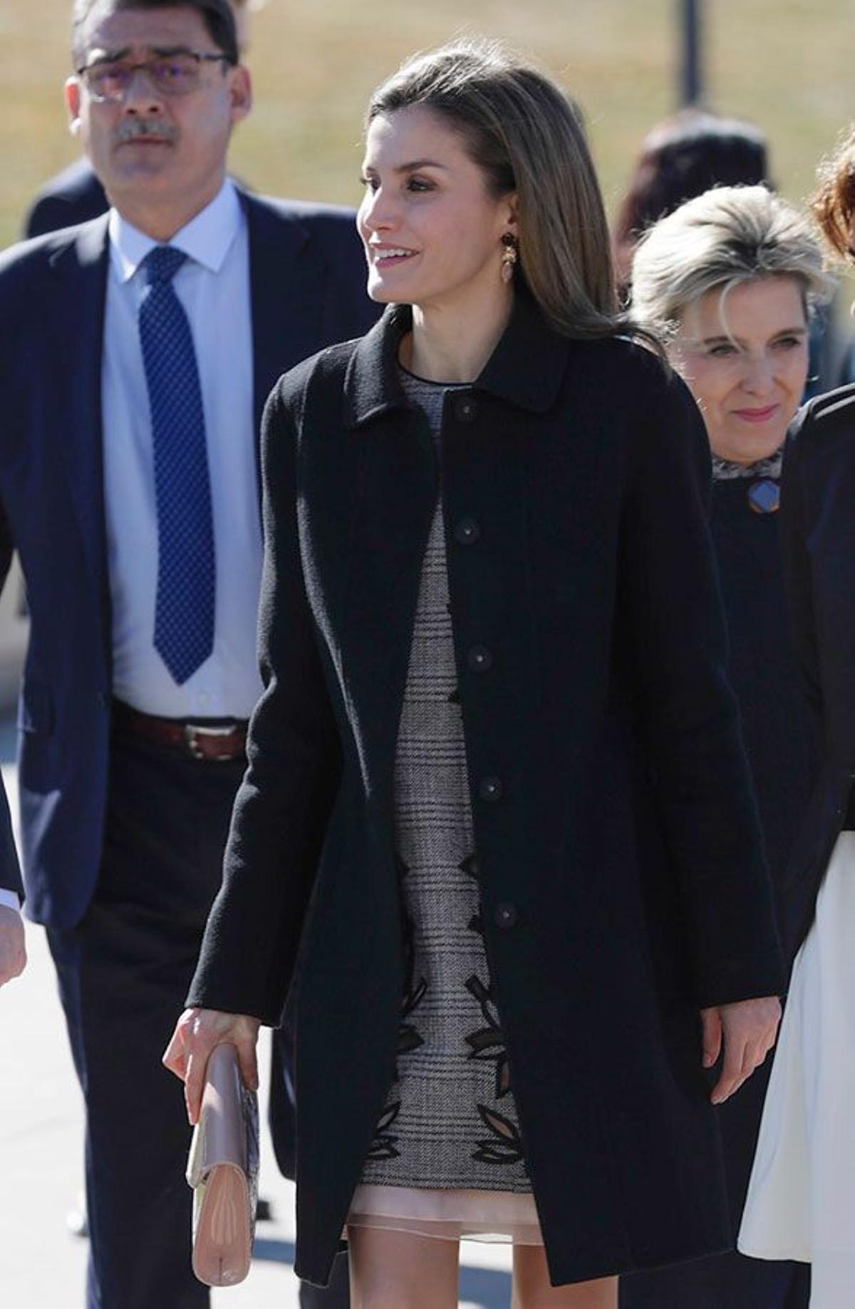 El vestido estampado de Letizia Ortiz en Ávila