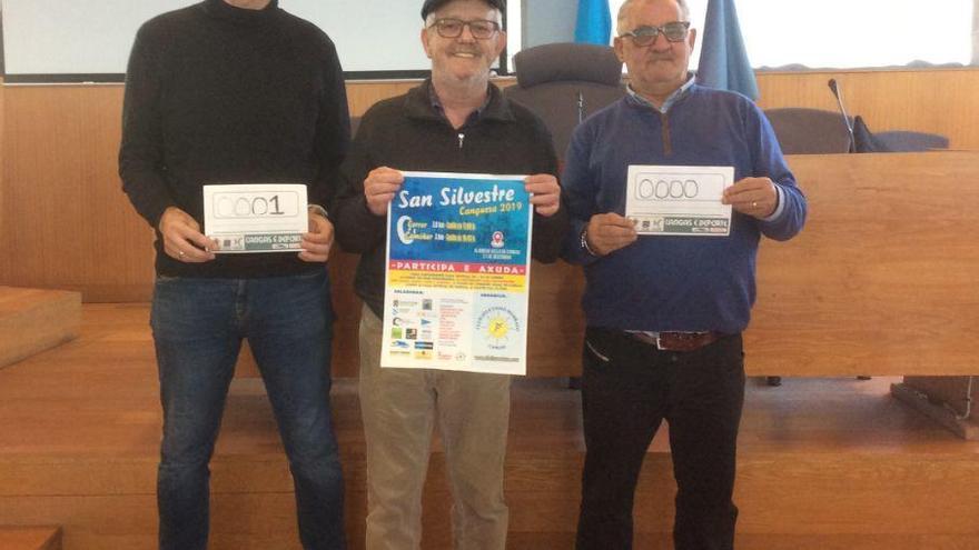 César Núñez, Xosé Manuel Pazos y Eugenio González, en la presentación de hoy.// S.Á.