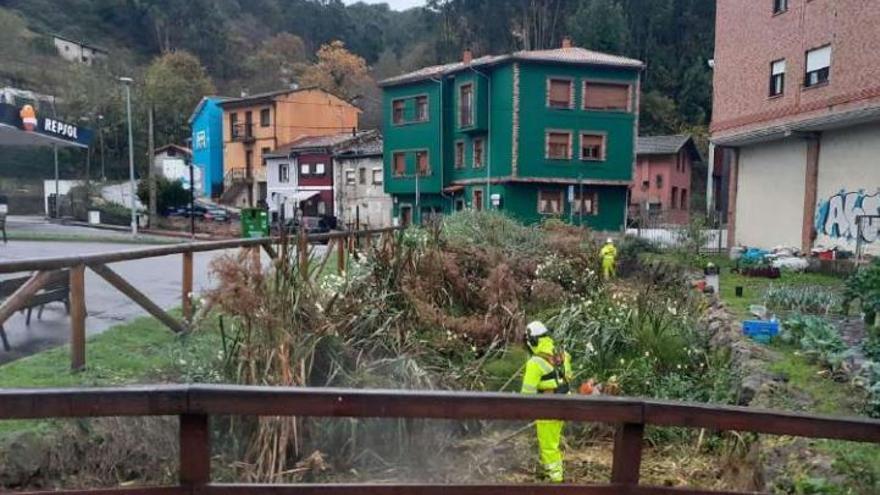 Confederación inicia la limpieza del cauce del río San Juan en Mieres