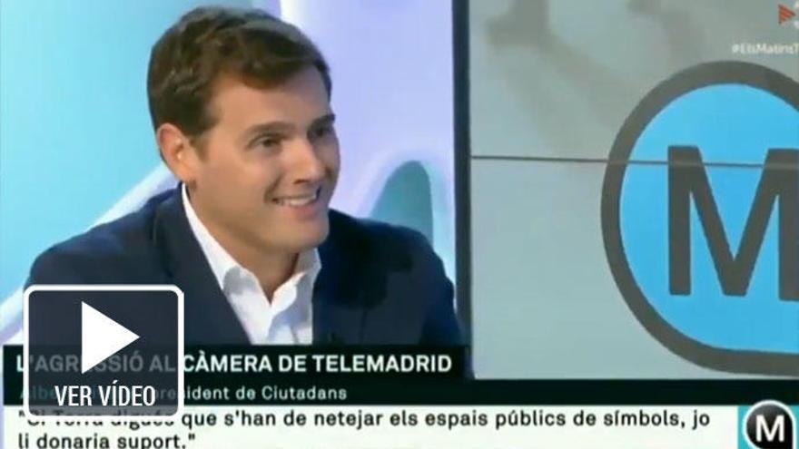 Albert Rivera durante su entrevista en TV3