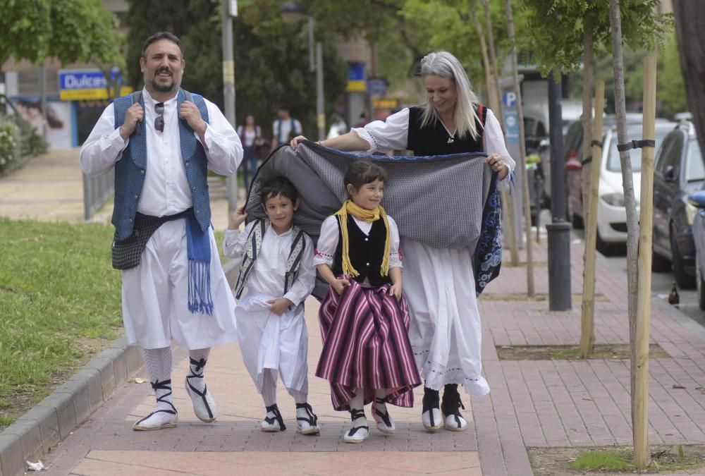 Ambiente en la plaza Mayor en el Bando