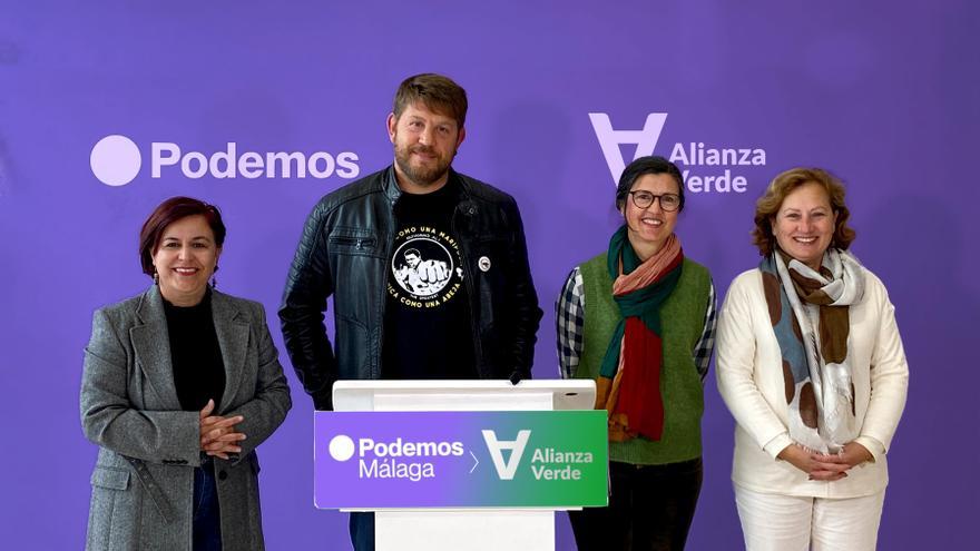 Podemos y Alianza Verde, juntos a las elecciones municipales de Málaga capital