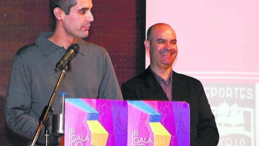 Pablo Herbello, en la Gala del Deporte de 2011, en la que recibió un homenaje. // Gonzalo Núñez